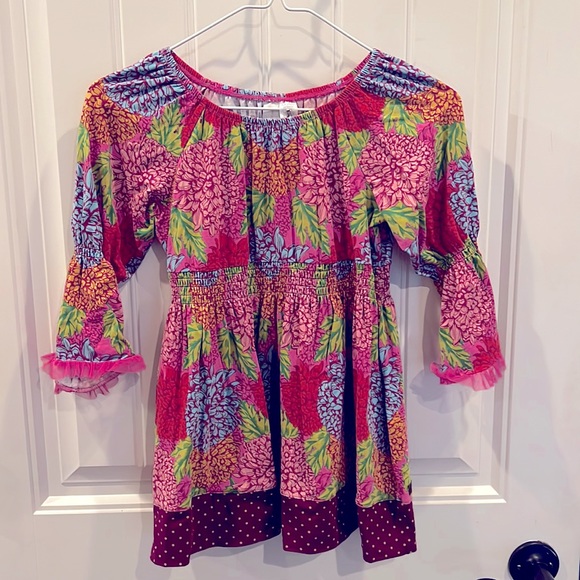 Matilda Jane Paint By Numbers Pom Pom Peasant Top - Picture 1 of 2